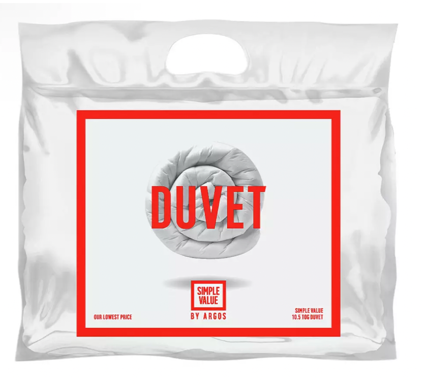 Argos Home Hollowfibre 10.5 Tog Duvet - Double