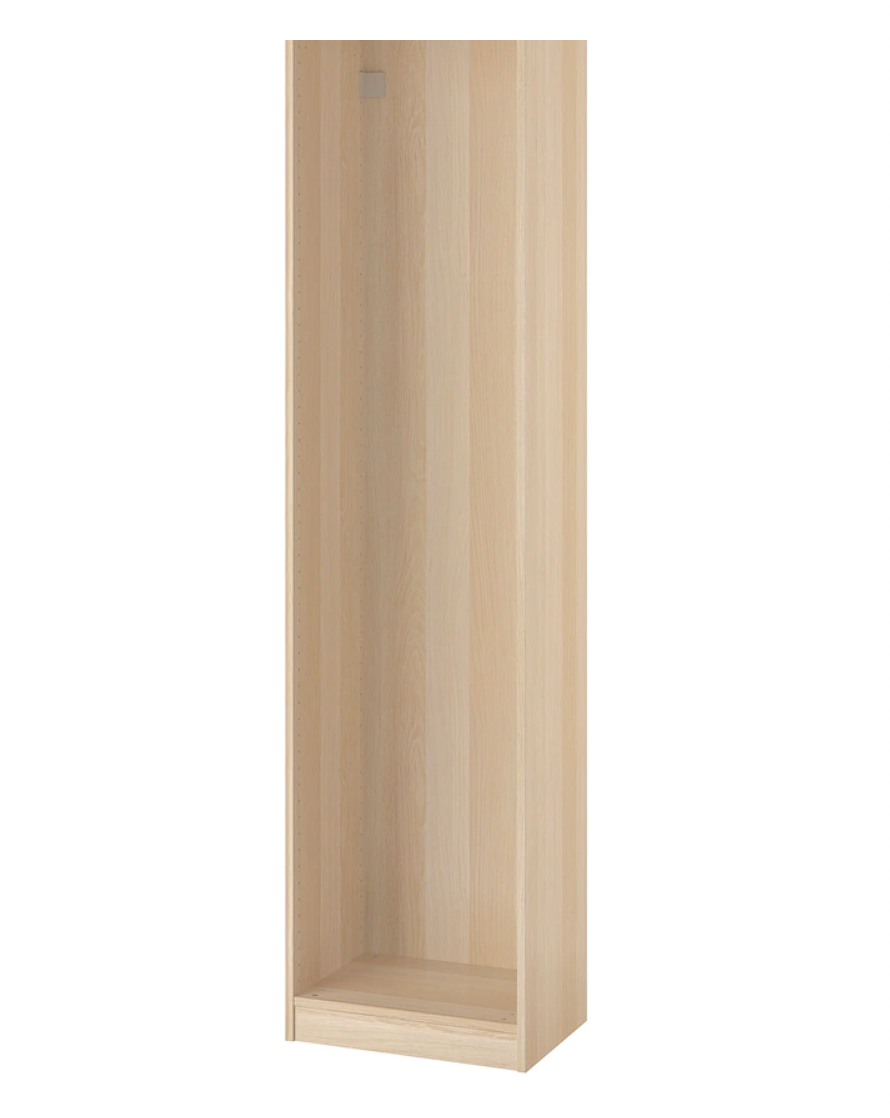 PAX wardrobe frame white stained oak