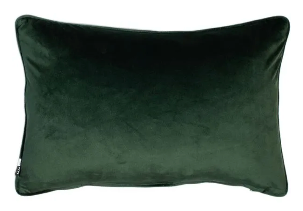 Malini Luxe Rectangle Pinegreen Cushion