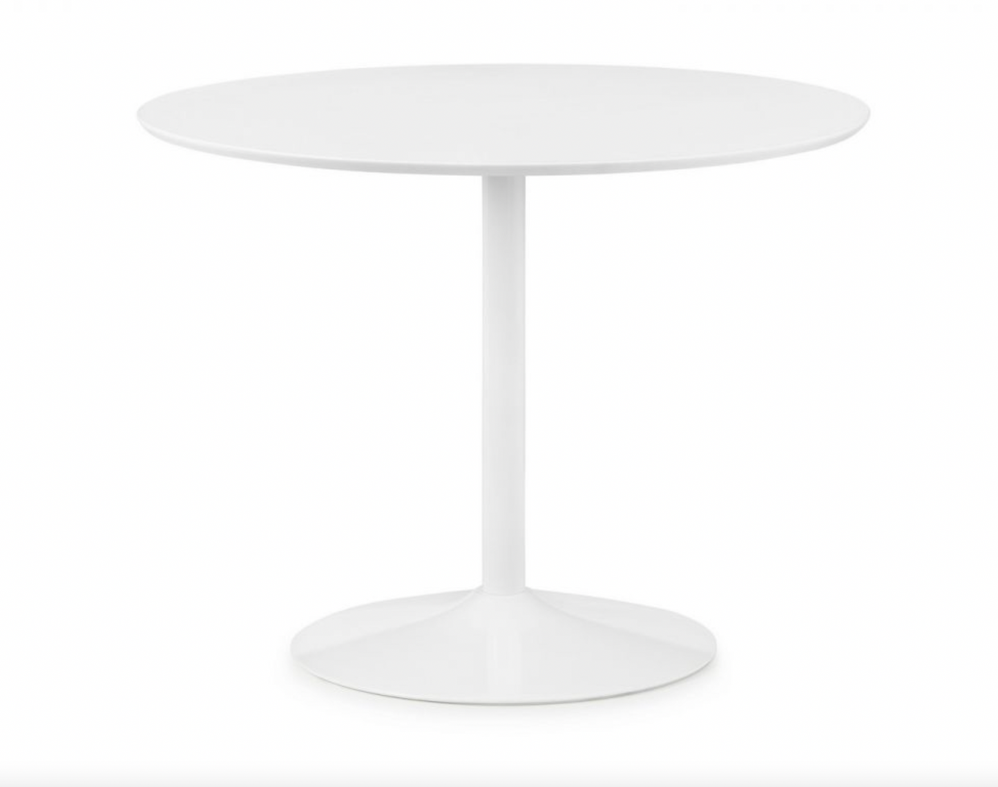 Blanco Round Table - White, 100x100x76cm