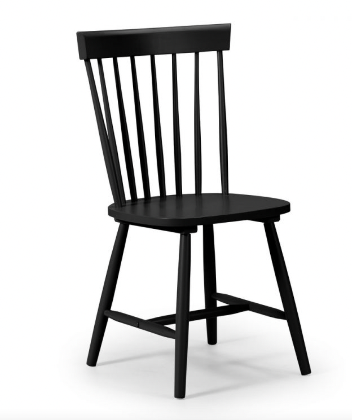 Torino Black Chair, 49cm D x 52cm W x 89.5cm H