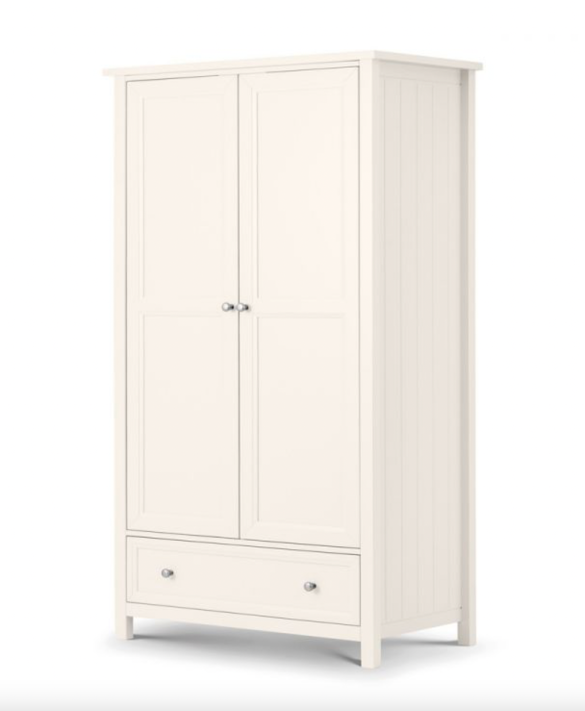 Maine 2 Door Combination Wardrobe - Surf White, 55x97x190cm