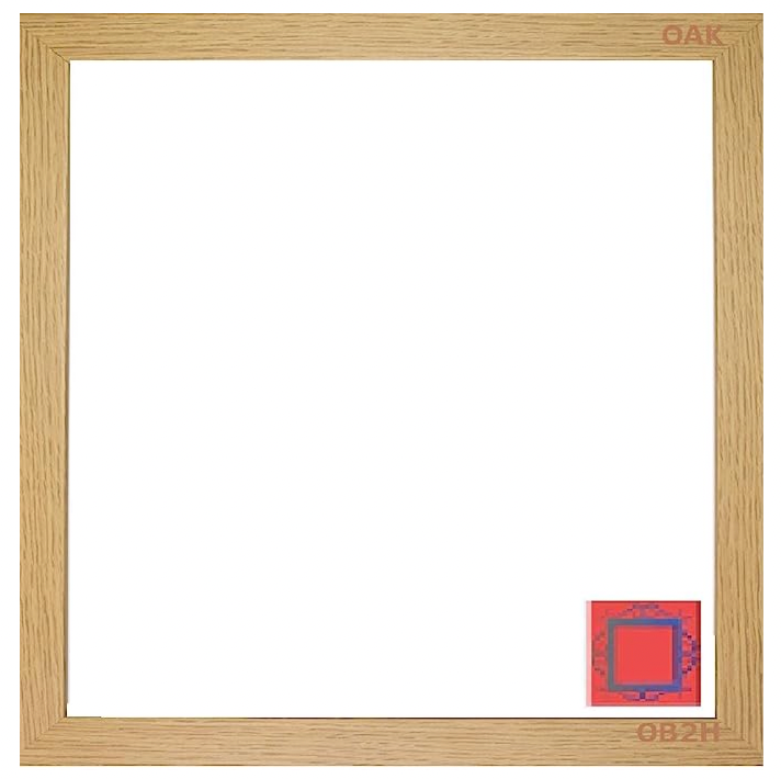 Oak Square Picture Frame, 50x50cm