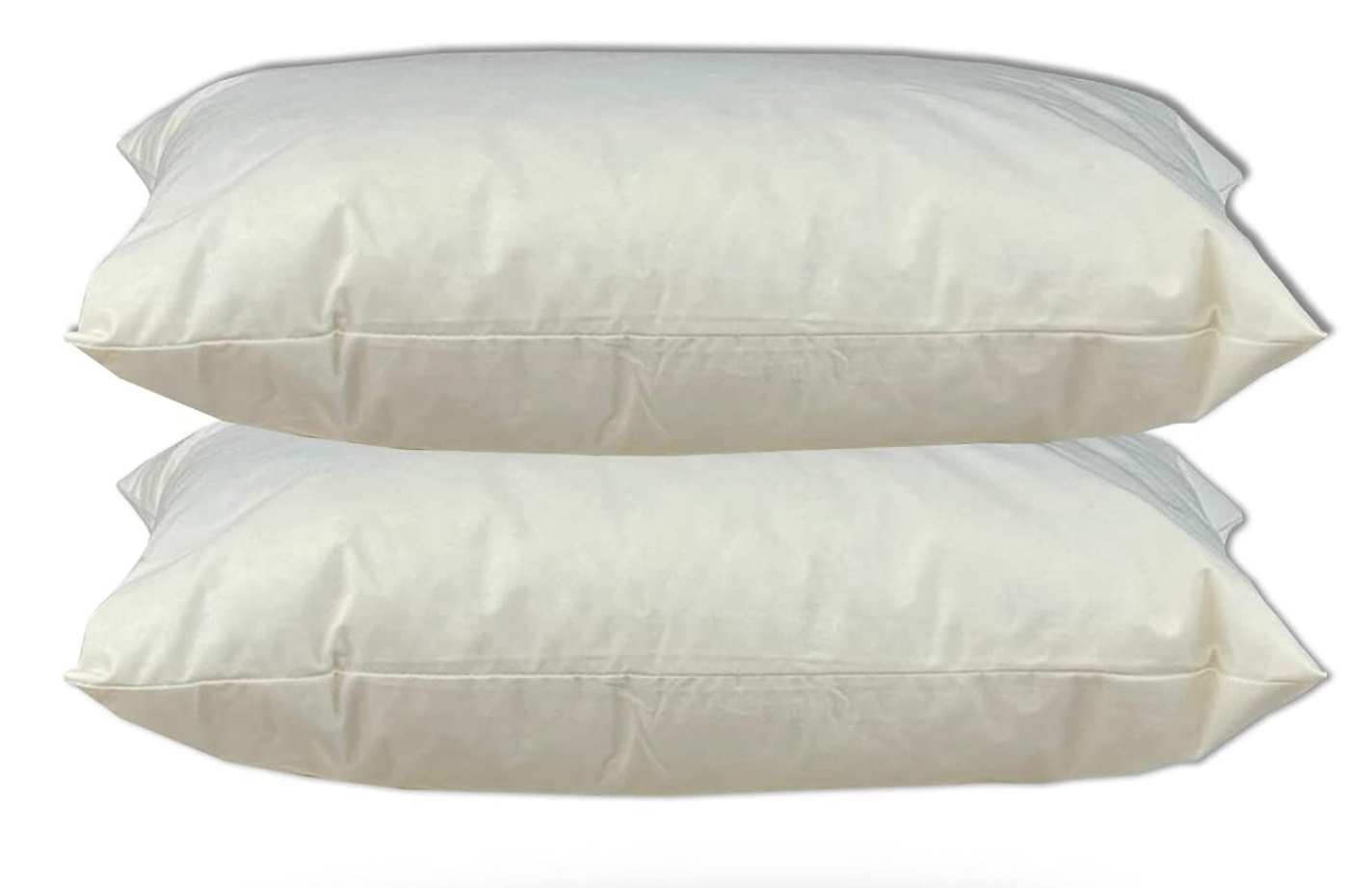 Set of 2-35cm x 55cm Duck Feather New White Oblong Cushion Pad Inner