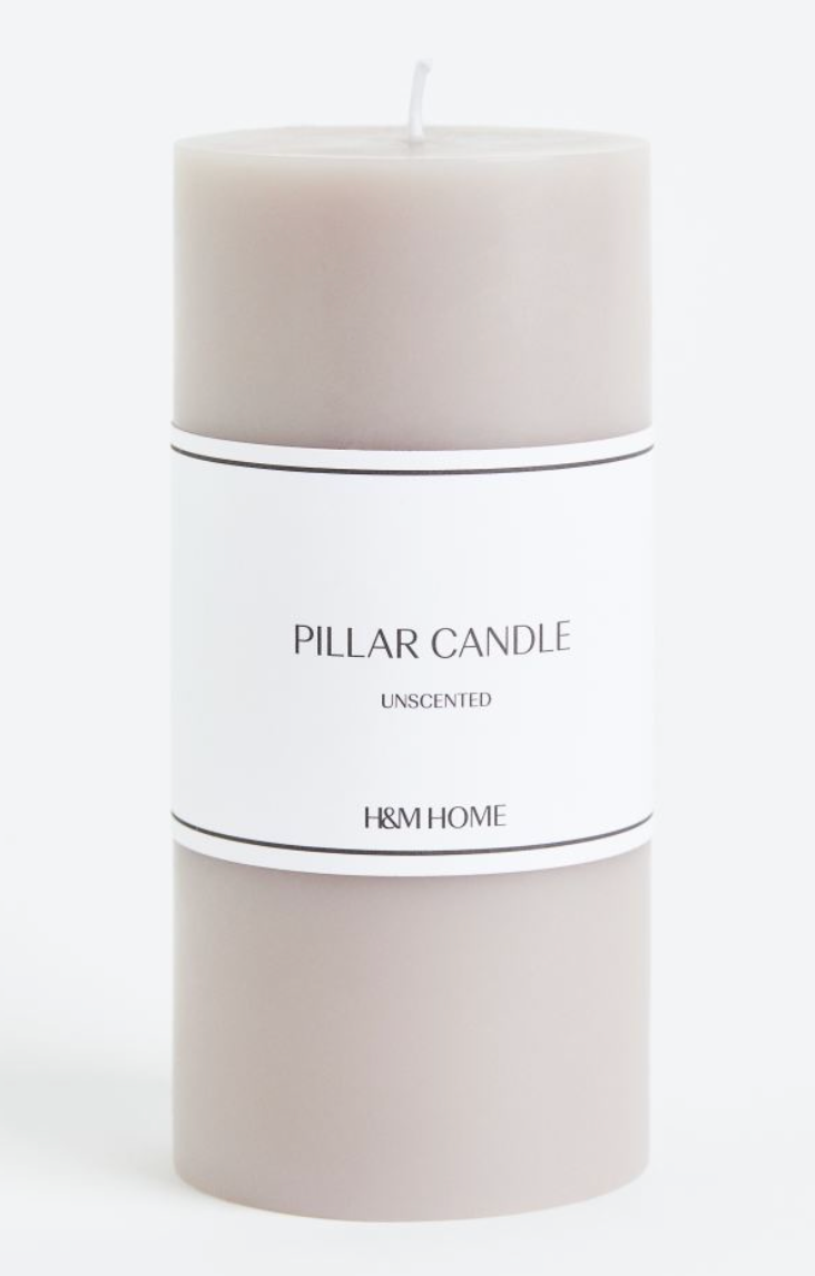 Large pillar candle