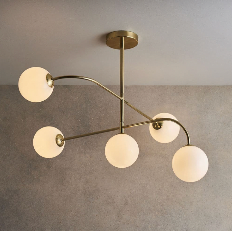 Endon Otto 5lt Semi Flush, 58x80cm
