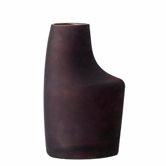 Anda Vase, Brown, Glass