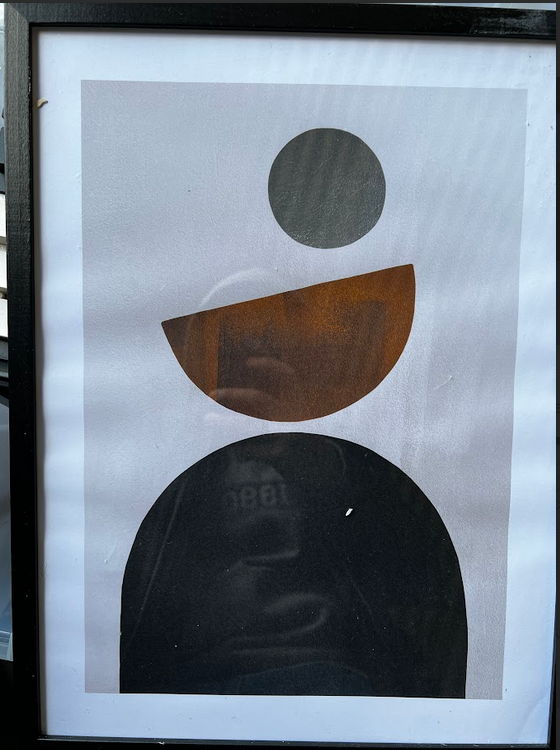 Weimar Shapes No1 Poster, 30 x 40cm, framed