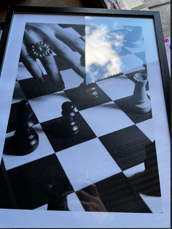 Chess Poster, 30 x 40cm, framed