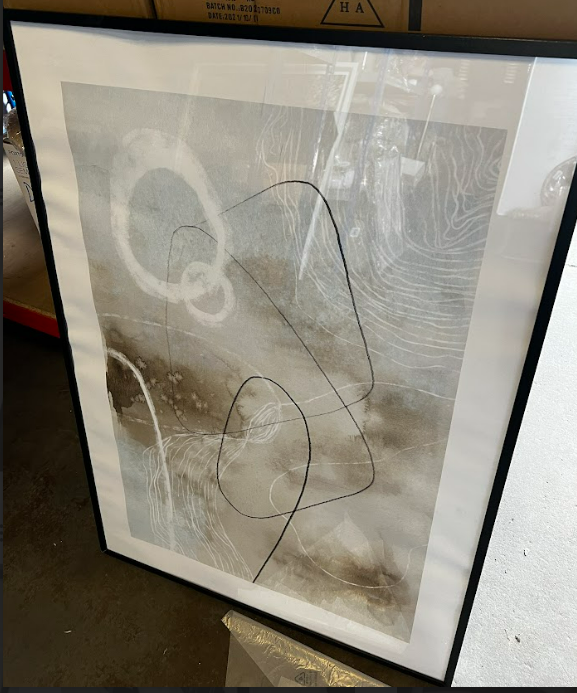 SOFT ABSTRACT LINES NO2, 70 x 100cm, framed