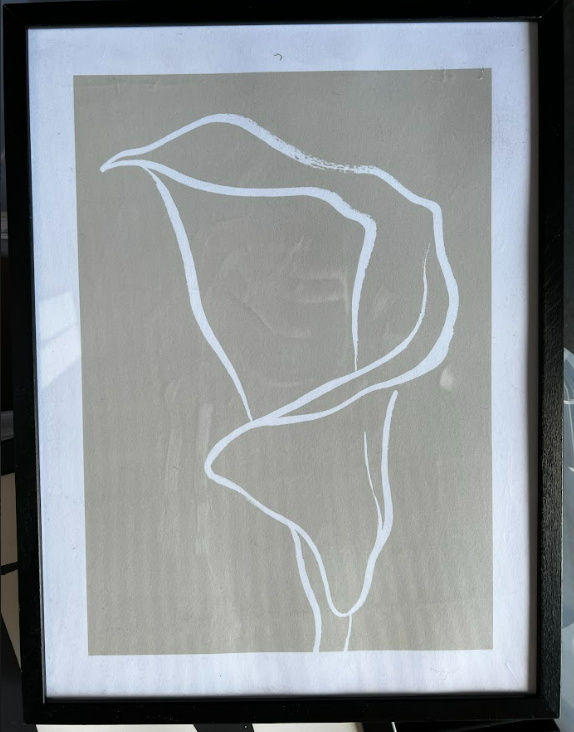 Flower Abstract no1, 30 x 40cm, framed