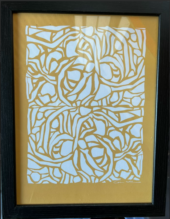 Rebecca Hein, Yellow, 30 x 40cm, framed