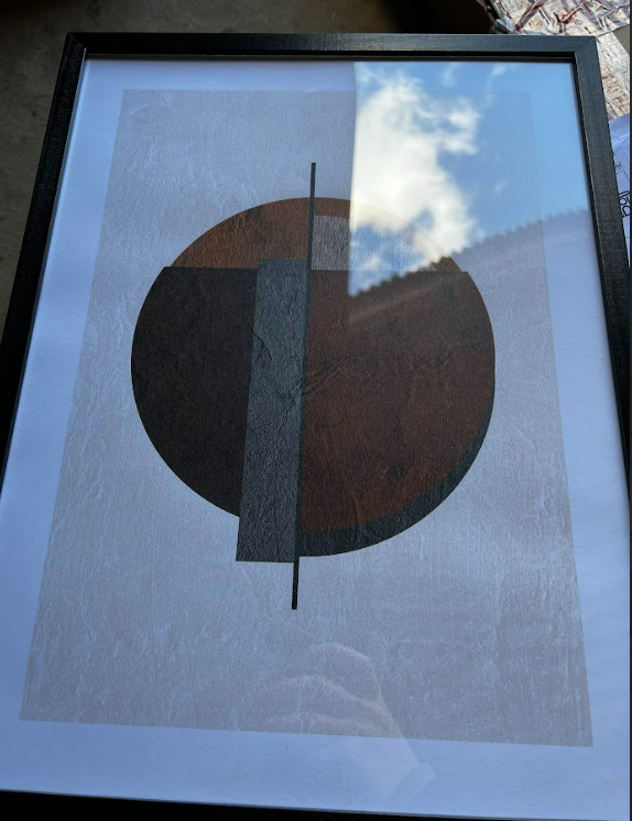 Weimar Circles No 3, 30 x 40cm, framed