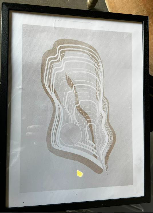 Vibrating Lines No.2, 30 x 40cm, framed