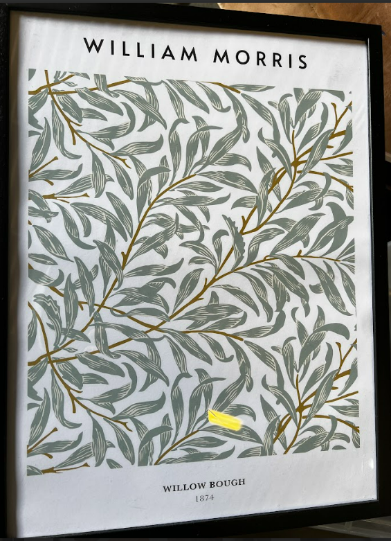 WILLIAM MORRIS - WILLOW BOUGH, 30 x 40cm, framed