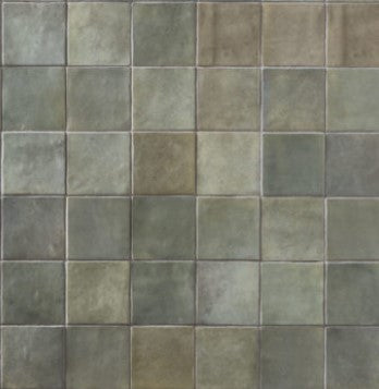 Zellige 2022 Sage Gloss Ceramic 100x100x10mm (M15)