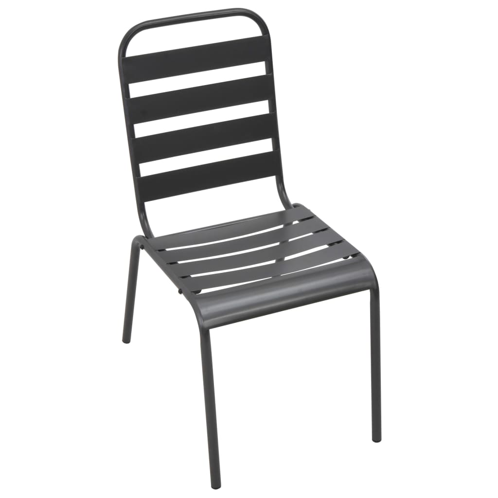Black Steel Outdoor Dining Chair