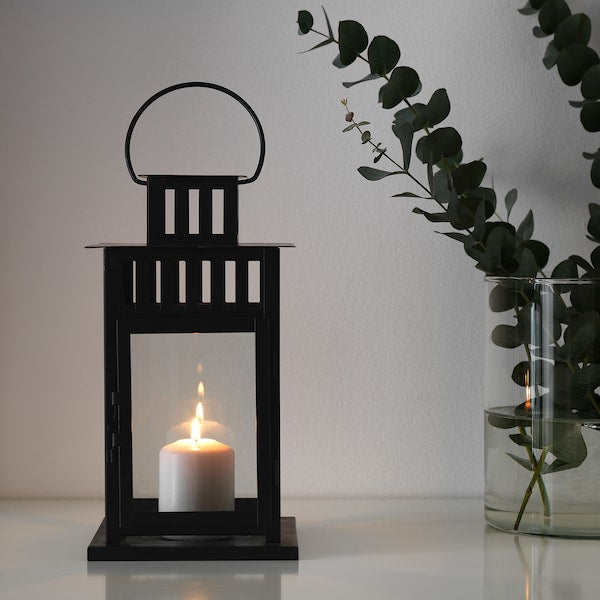 BORRBY lantern for block candle, 15x15x28cm