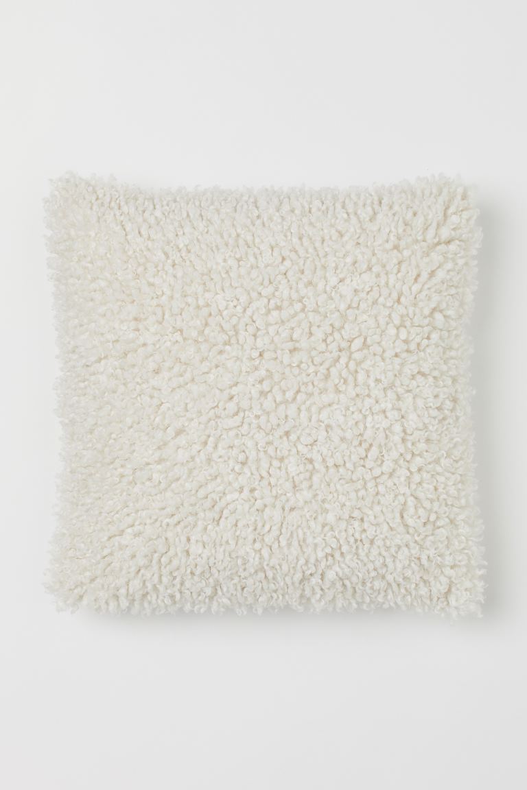 Faux fur cushion cover