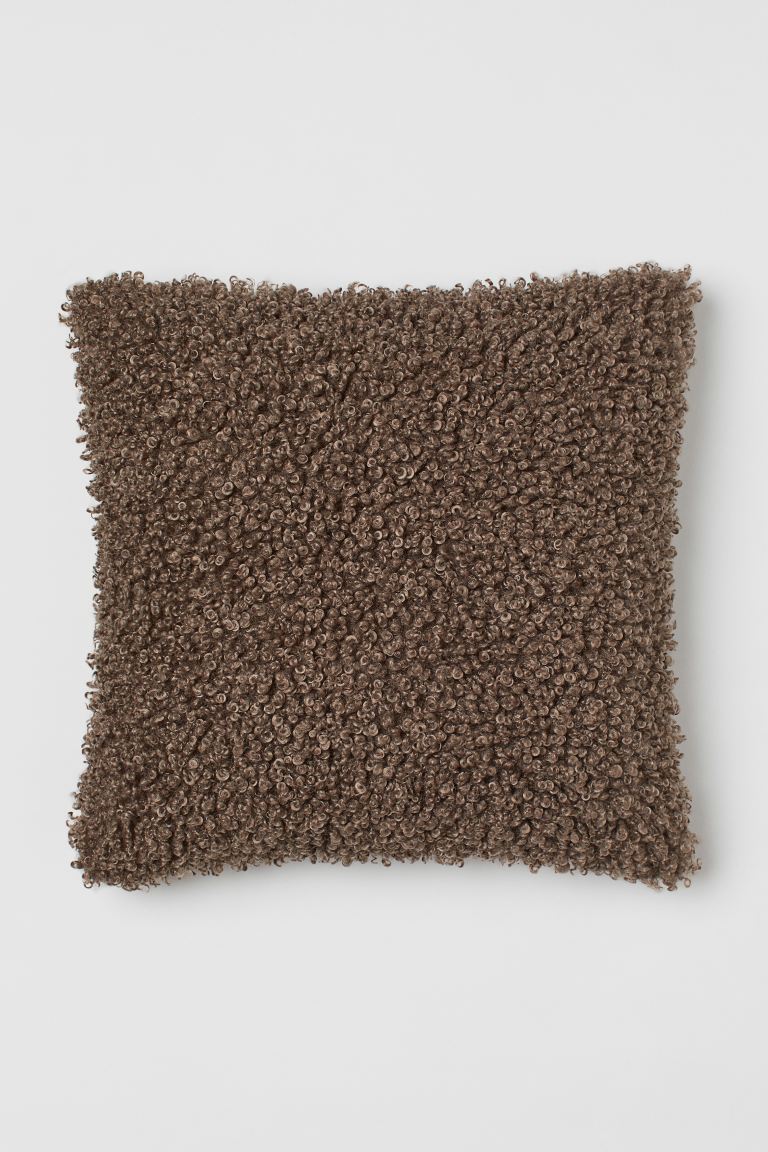 Faux fur cushion cover
