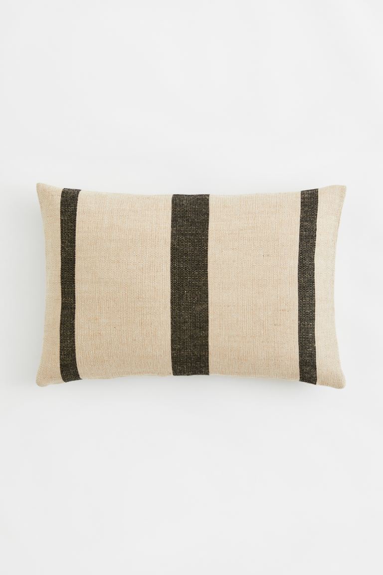 Jute-blend cushion cover