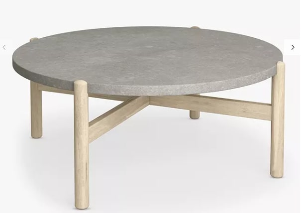 Cradle Round Garden Coffee Table, 0x84.4x37cm