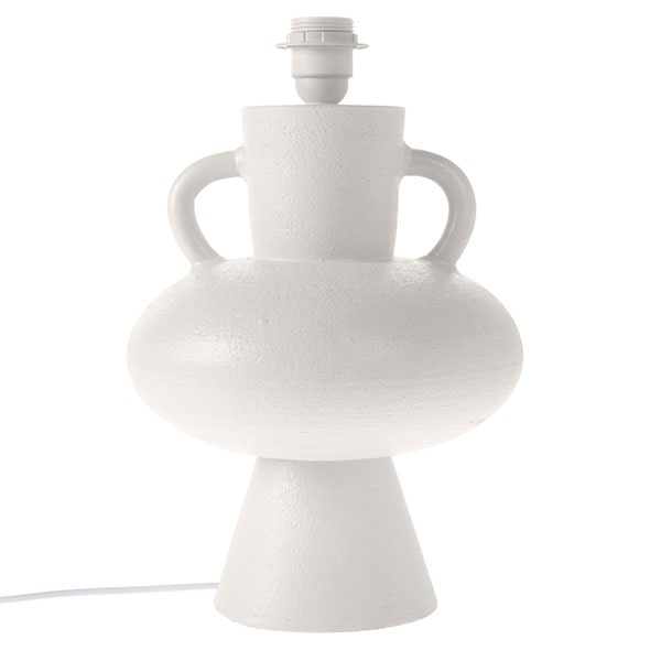stoneware lamp base white, 24x24 38cm