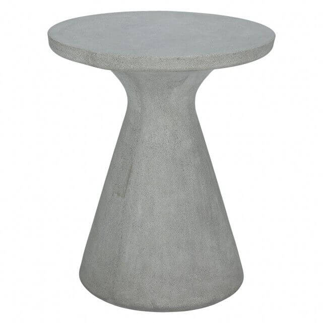 Habitat Milton Round Concrete Garden Table, 60x60x75cm