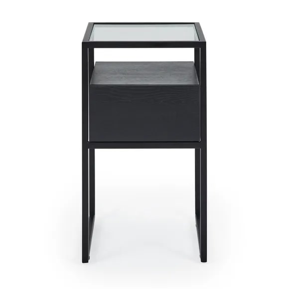 Dillon Black Side Table, 35x32x55cm