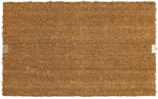 John Lewis & Partners Coir Natural Door Mat Rug, Natural, 50 x 75cm