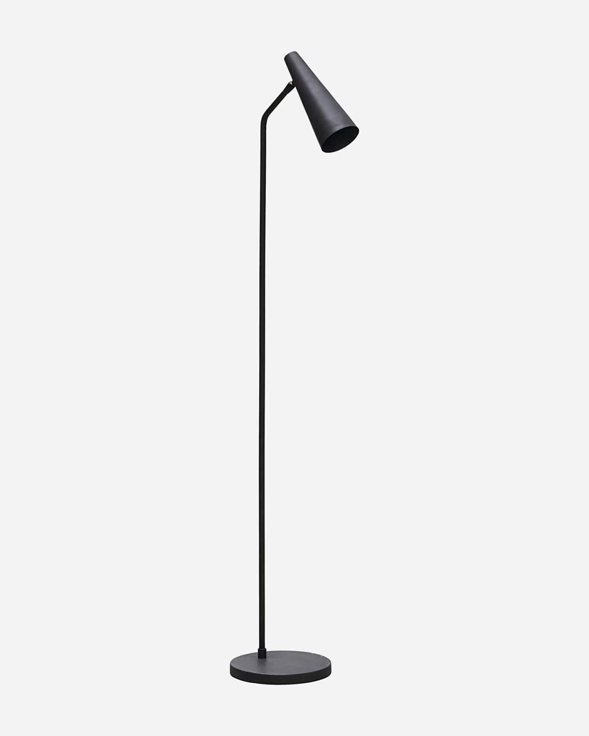 FLOOR LAMP, PRECISE, MATTE BLACK, 124cm