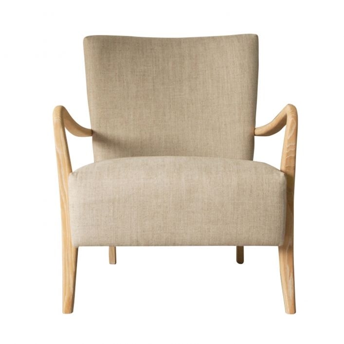 Chedworth Armchair Natural Linen, 66x75x80cm
