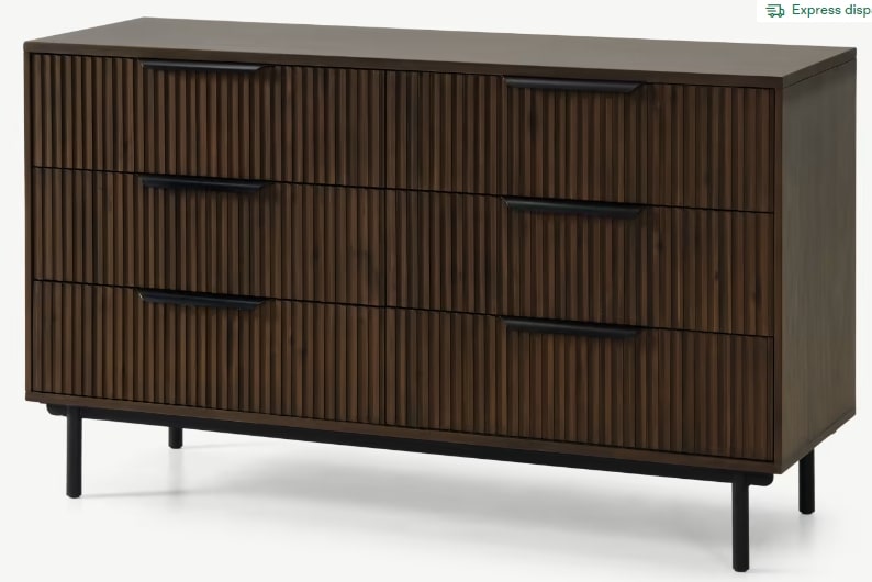 ANWICK WIDE CHEST OF DRAWERS, 82x138x45cm