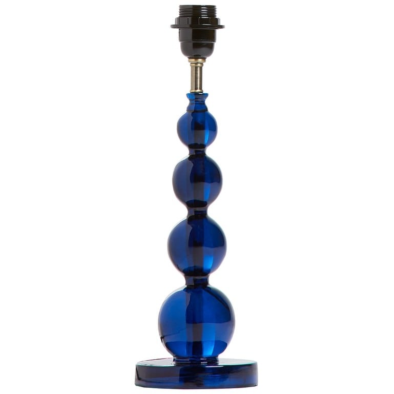 Aurora table lamp in blue resin, 0 x 13 x 32cm