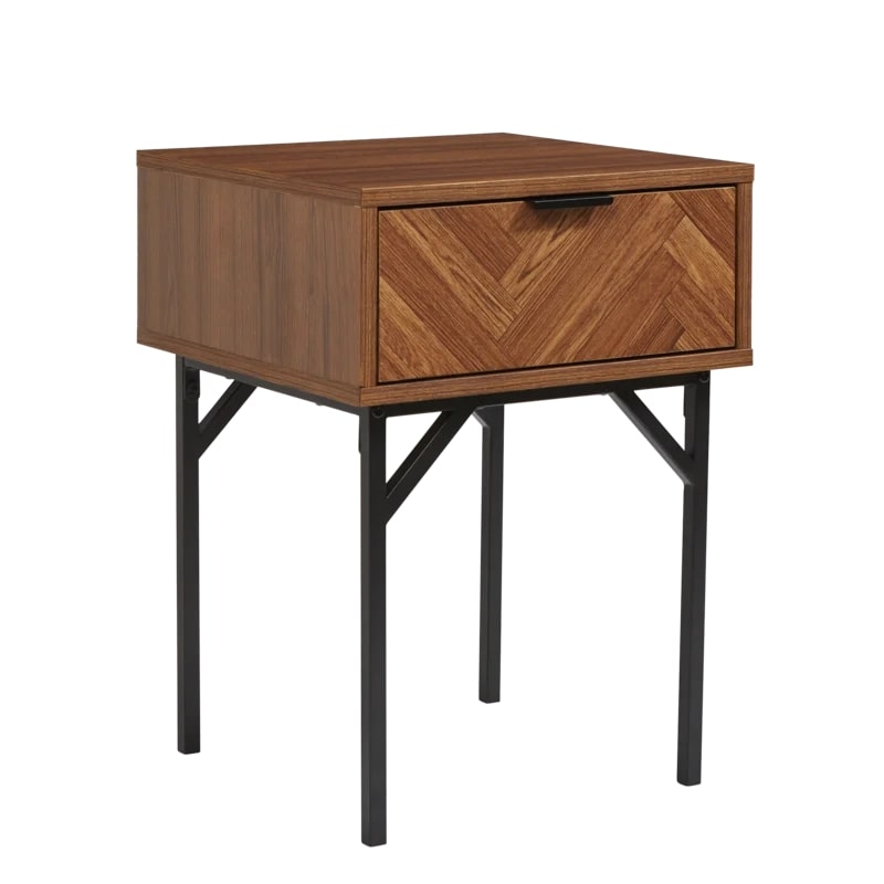 Bonita Springs 1 Drawer Bedside Table, 39.5x40x54.5cm