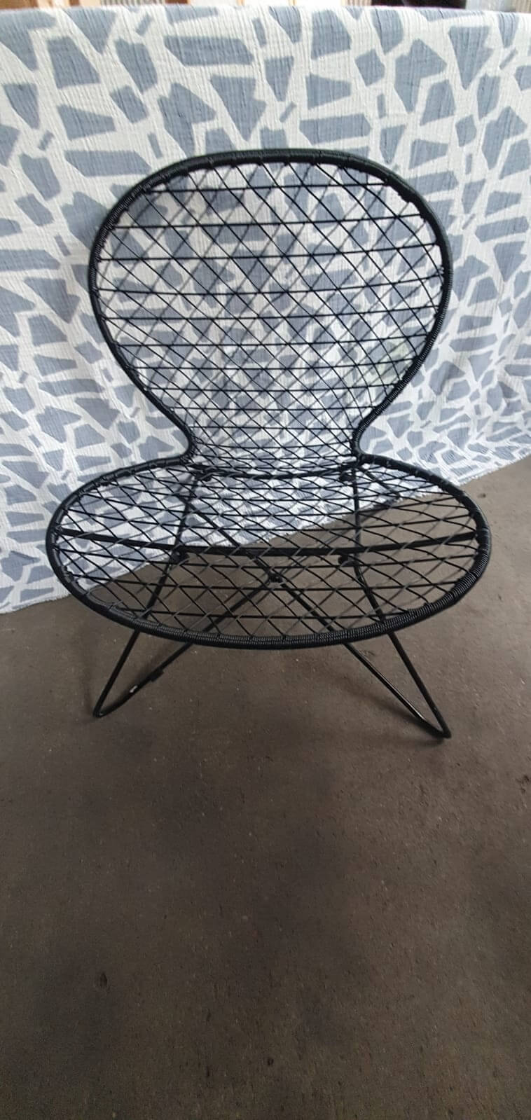 Black Outdoor Chair