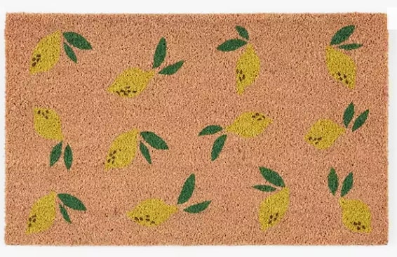 John Lewis & Partners Lemons Door Mat, 0x45x75cm