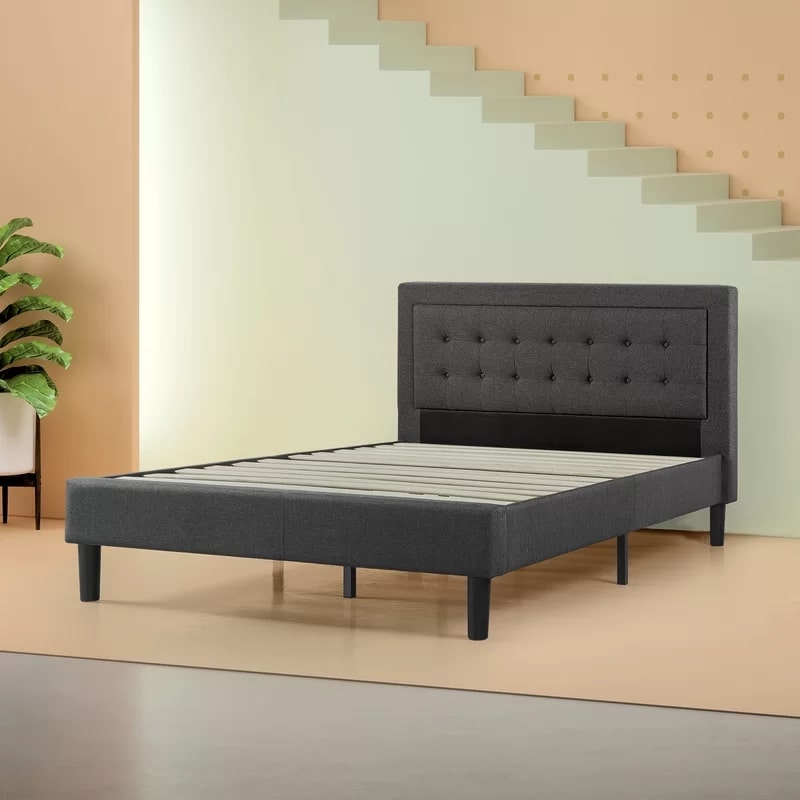 Axtell Upholstered Platform Bed, 212x156x109cm