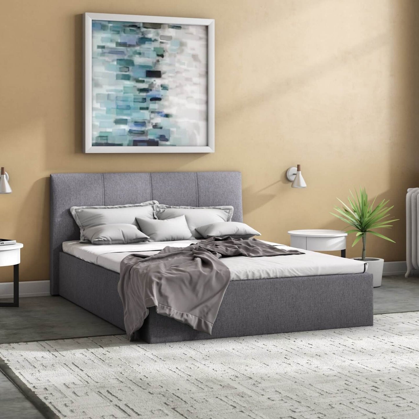 Fusion Upholstered Storage Small Double Bed