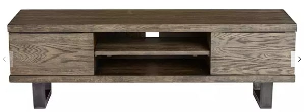 JOHN LEWIS & PARTNERS CALIA 2 DOOR TV STAND IN DARK WOOD, 45x140x45cm