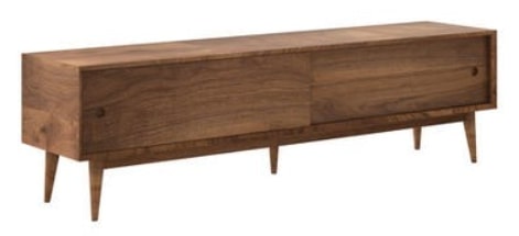 WIDE MEDIA UNIT - DARK STAINED OAK, 40x180x50cm
