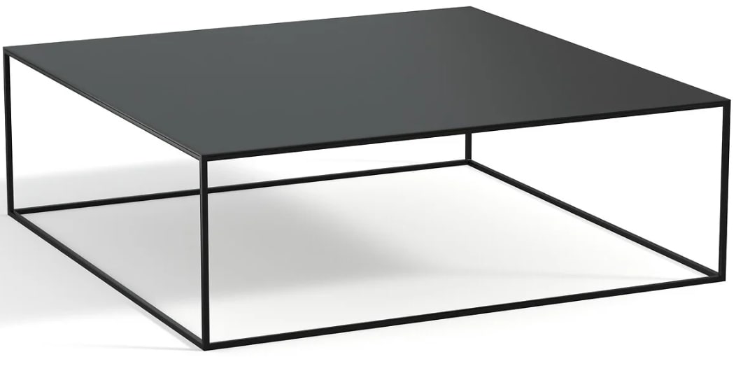 Romy Square Metal Coffee Table, 33x100x100cm