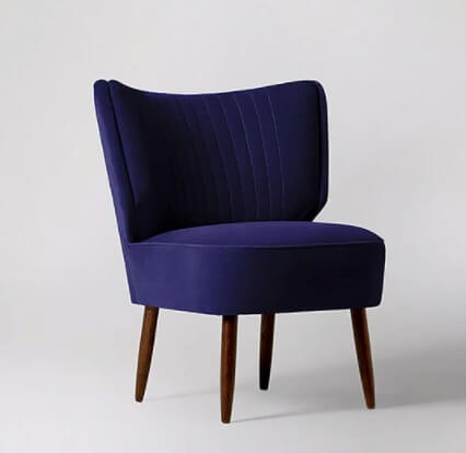 Swoon Editions Duke Cocktail Chair, Pnk velvet