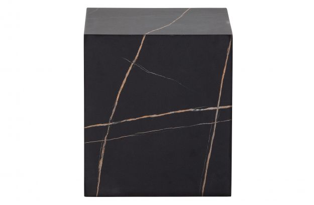 Benji Sidetable Marmerlook Black