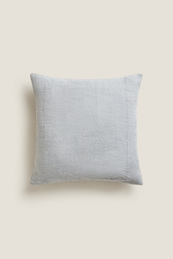LINEN CUSHION COVER WITH PIPED SEAM