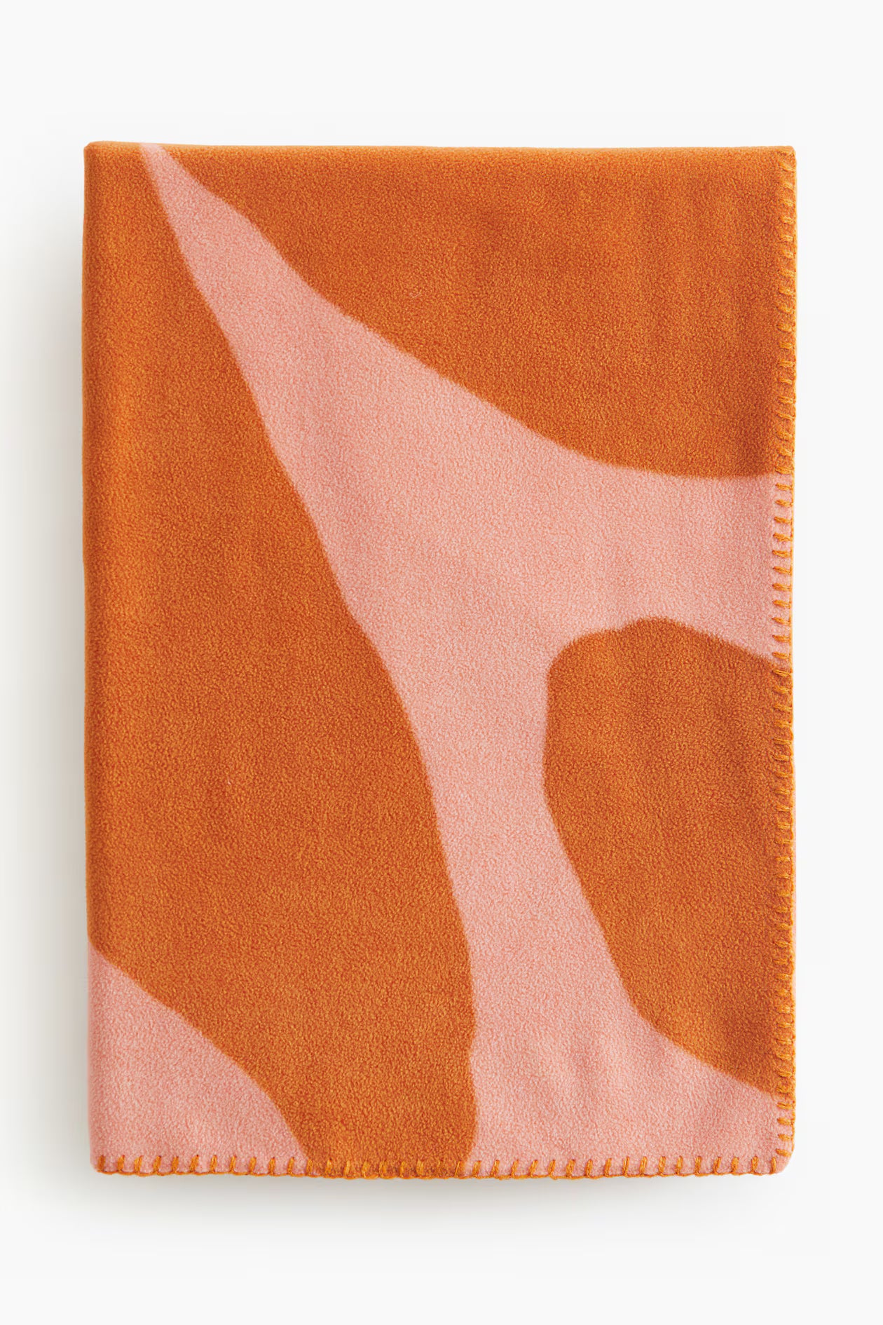 Patterned fleece blanket, Pink/Patterned