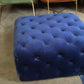 Royal Blue Ottoman, 40x80x80cm
