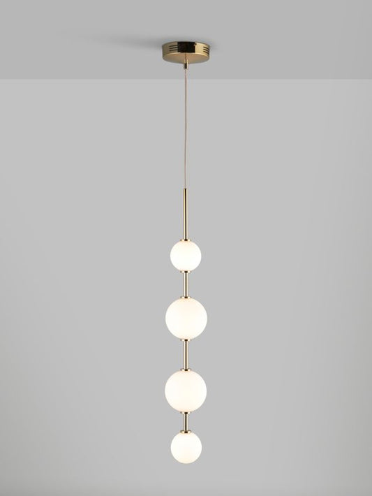 Ascend 4 Drop LED Pendant Ceiling Light, Polished Brass