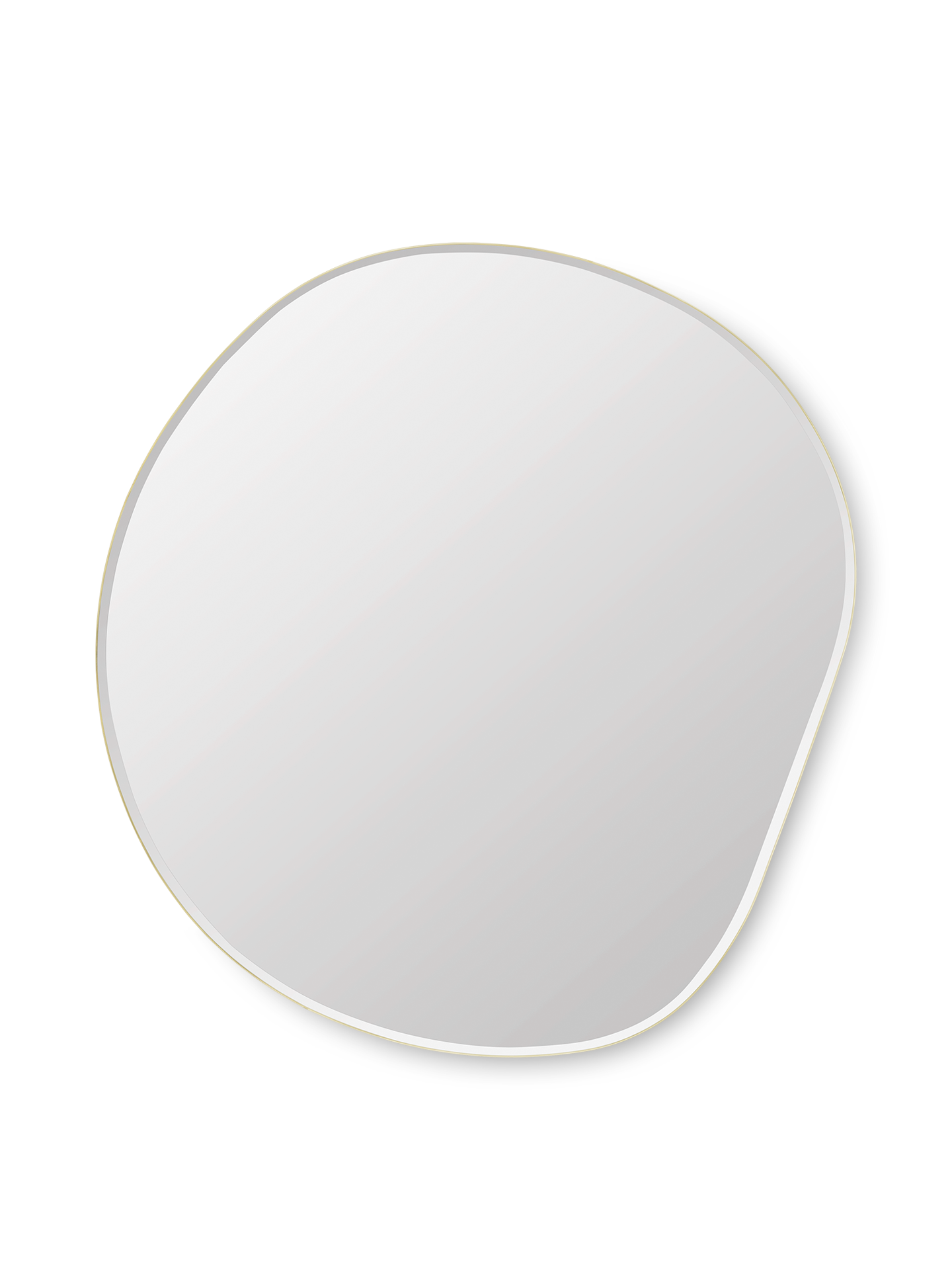 Pond Mirror - XL - Brass, 87x94x1.5cm