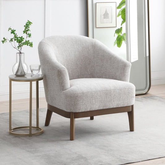 Ella Chair Leto Natural Woven Chenille